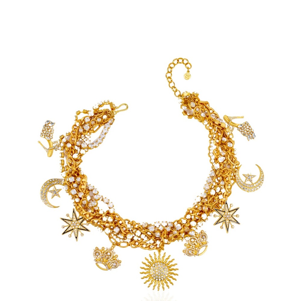 Sassy Jones Miss Youniverse Necklace - Soft Gold